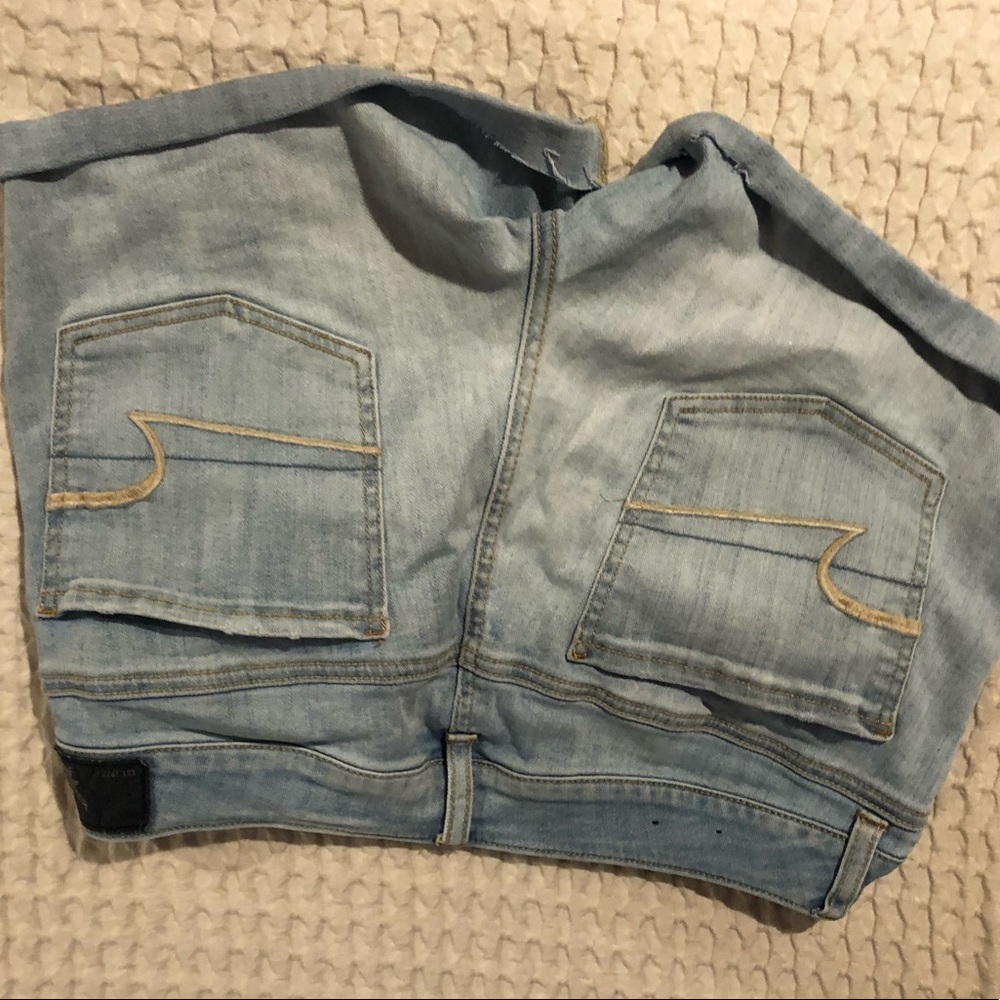 midi jean shorts